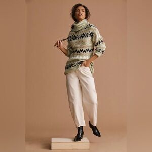 Anthropologie | Fair Isle Turtleneck Tunic Sweater, size XS